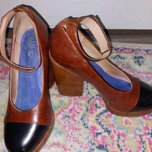 Jeffrey Campbell "Rothes" leather heels size 10